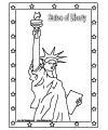 Statue of Liberty coloring page