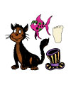 Cat, hat, fish, foot activities and crafts