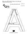 Letter A tracing