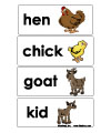 Baby animals word wall