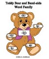 teddy bear band-aids word family folder game