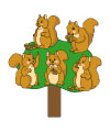 Squirrels crafts and activities