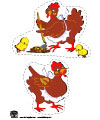 The little red hen printables
