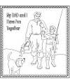 Father's day coloring page