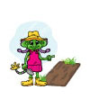 Flower garden felt story