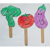 Fruit and vegetable puppets