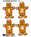 The gingerbread man math game