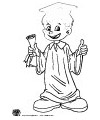 Graduation coloring pages