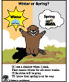 Groundhog Winter or Spring Folder Game