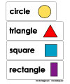 shapes word wall