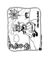 Little miss muffet coloring page