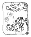 Pilgrim coloring page