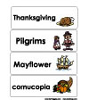 Thanksgiving word wall