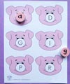 pig noses letter game