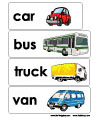 Transportation word wall