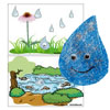 The little raindrop felt story