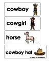 Wild west and cowboy Word Wall