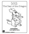 year of the dragon coloring page