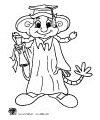 Lily graduation coloring page