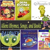 Preschool Kindergarten Aliens Robots Books and Rhymes