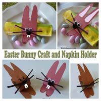 Kids Easter Bunny Craft and Decoration