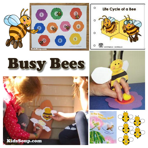 Busy Bees preschool lesson plan and activities