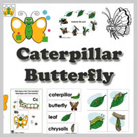 Preschool Kindergarten Caterpillars and Butterflies Activities and Crafts