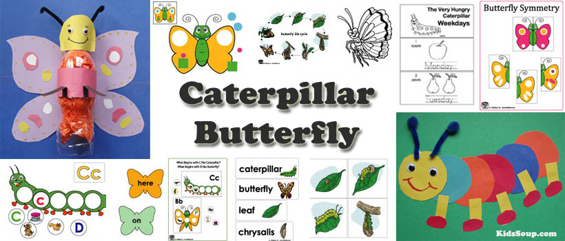 Butterfly and caterpillars preschool activities and crafts