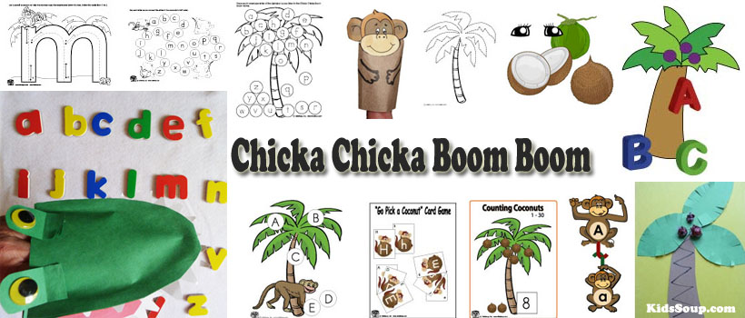 Chicka Chicka Boom Boom letter activities and games for preschool 