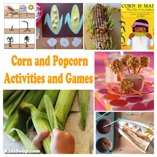 Corn activities, lessons, and games for preschool and kindergarten