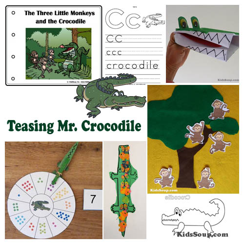 Crocodiles preschool activities, games, and crafts