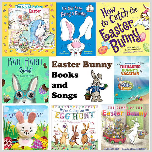 Easter Bunny Books, Songs, and Rhymes for preschool children