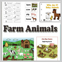 Kindergarten Preschool Farm Animals Activities and Crafts
