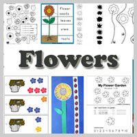 Preschool Kindergarten Flowers Activities and Crafts