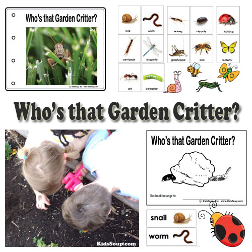 Preschool garden critters lessons and activities