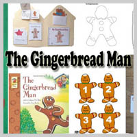 Preschool, Kindergarten, The Gingerbread Man Activities and Crafts