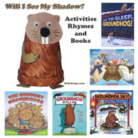Groundhog Day books, songs, and rhymes