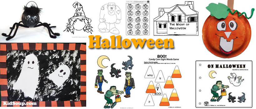 preschool and kindergarten Halloween activities and crafts