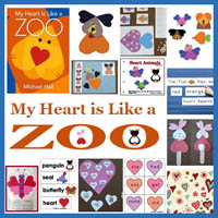 Preschool My Heart is like a Zoo Activities and Crafts