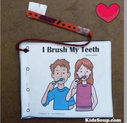 Brush your teeth booklet and activity for preschool and kindergarten