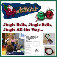 Preschool, Kindergarten, Jingle Bells Song and Activities