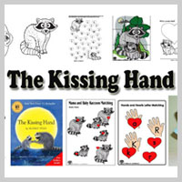 Preschool Kindergarten Kissing Hand Activities and Crafts