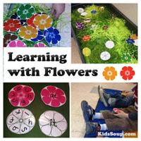 Preschool Kindergarten Learning with Flowers Lesson and Activities