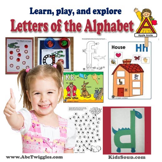 Letters of the Alphabet activities, games, and crafts for preschool