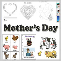 Preschool, Kindergarten Mother's Day Activities and Crafts