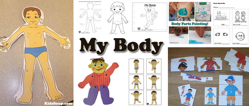 My Body Activities, Crafts, and Lessons for preschool kindergarten