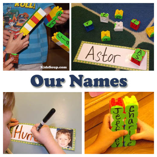 Our names letter activities and games for preschool and kindergarten