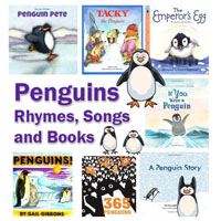 Penguins Books, Rhymes, and Songs
