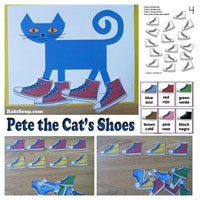 Preschool Kindergarten Pete the Cat's Shoes Activities