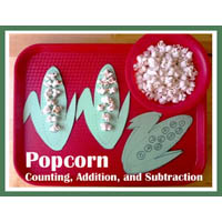 Preschool Kindergarten Corn and Popcorn Math Activities